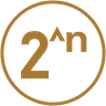 2^n